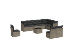 Garden Sofa Set, Garden Sofa Sets Vidaxl Cinzeto Rattan / Vime (n/a)