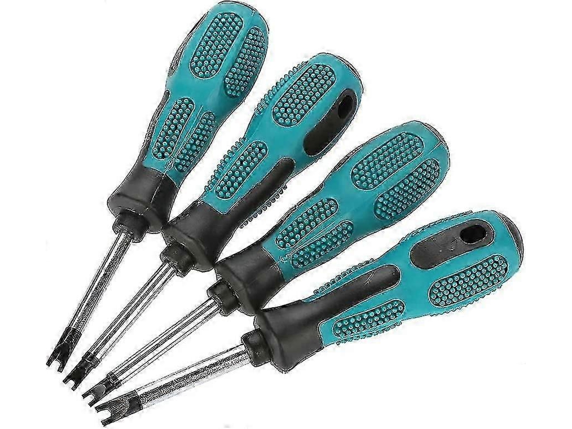 Conjunto De 4 Chaves De Fenda De Precisão Em Formato De U Com Cabeça Triangular, Ferramenta Manual Multifuncional Com Ãmã. Aquaforge