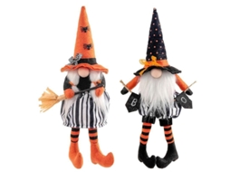 2 Peças De Bonecos Gnomos De Halloween Feitos À Mão Decoração Para Bandejas Escalonadas De Cozinha Multicolor