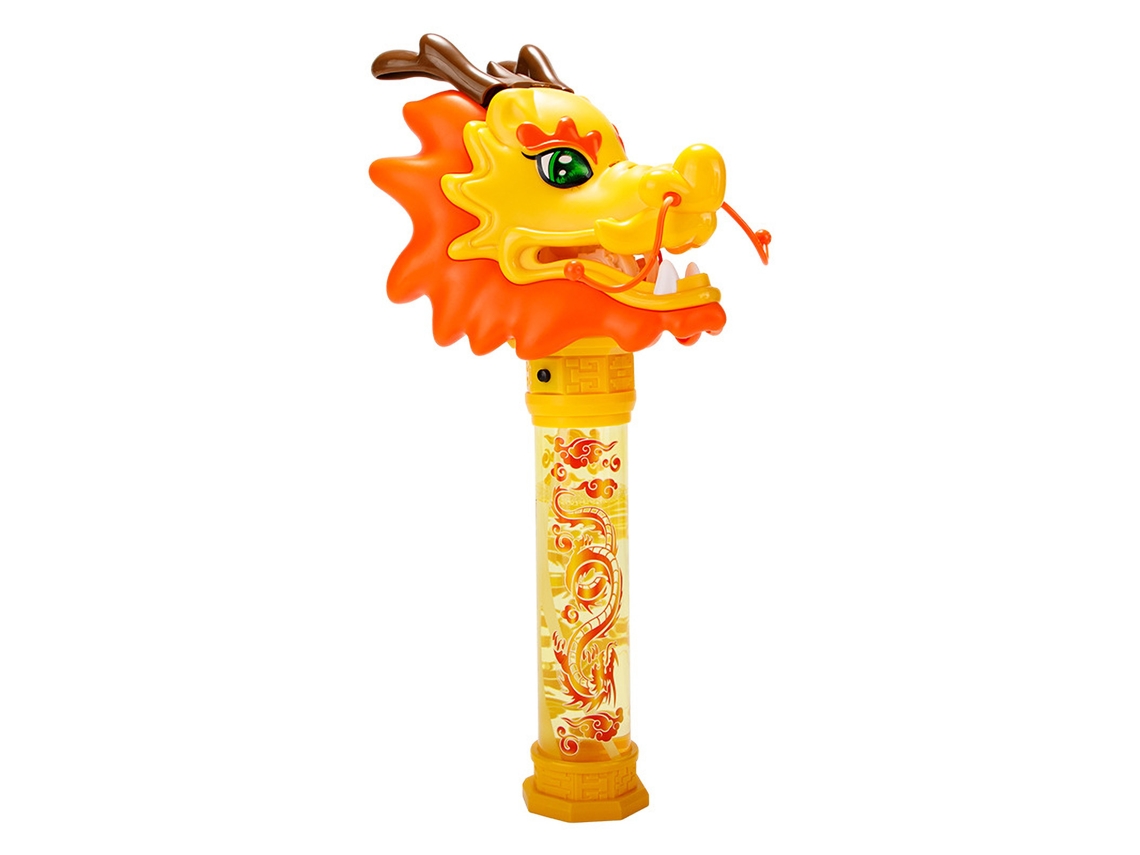Bastão de bolhas dragon dance amarelo, configuração padrão para diversão e festas LAXISCREED