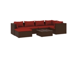 Garden Lounge Set, Garden Lounge Sets Vidaxl Marrom Rattan / Vime (n/a)