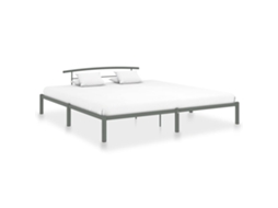 Estrutura De Cama Vidaxl Cinzeto Metal (200x200 Cm)