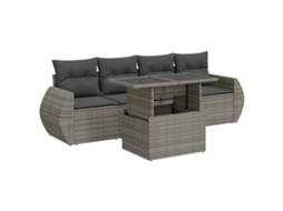 Garden Sofa Set, Garden Sofa Sets Vidaxl Cinzeto Rattan / Vime (n/a)