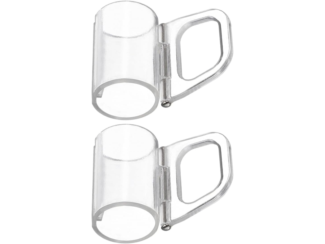 Puxadores De Plástico Transparente Para Persianas De Rolo Sem Fio, 20 Mm, Conjunto De 2 Peças, Acessório Para Cortina De Janela