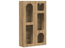 Conjunto 1 Unidade De Armazenamento Vidaxl Castanho Derivados De Madeira (59 X 20 X 100 Cm)