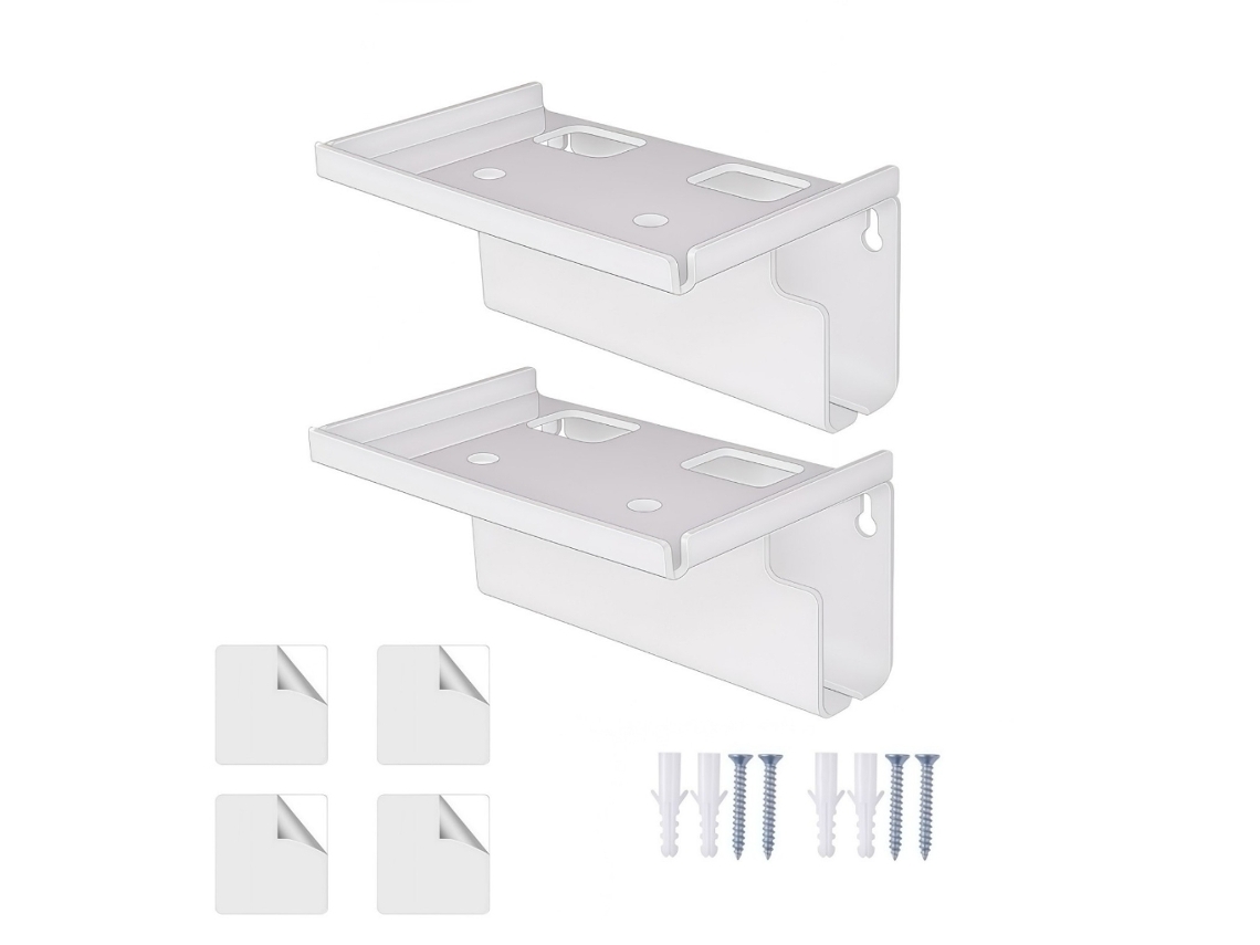 Suporte para escova de dentes parede AQUAFORGE com adesivo forte e acessórios