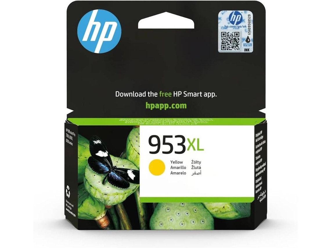 Tinteiro HP 953XL High Yield  F6U18AE (Amarelo)
