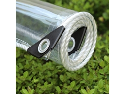 A Lona Transparente, Resistente Às Intempéries, Dobrável, Com Ilhós, Para Proteção De Móveis De Jardim E Plantas