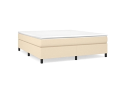 Box Spring Bed, Box Spring Beds Vidaxl Creme Tecido (180 X 200 Cm)