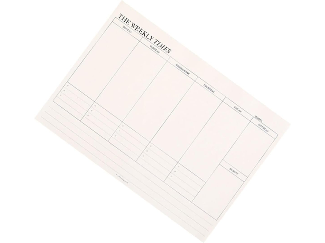 Bloc-notes Agenda Blanc En Papier Para Planificador De Tâches E Prémio De Notas, Bureau Et Étude