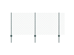 Conjunto 1 Painéis De Cercas Exteriores Vidaxl Verde Aço (10 X 1 M)