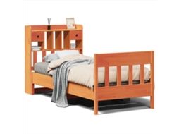 Cama Sem Colchão 100x200 Cm Pinho Maciço Castanho mel MAISON EXCLUSIVE