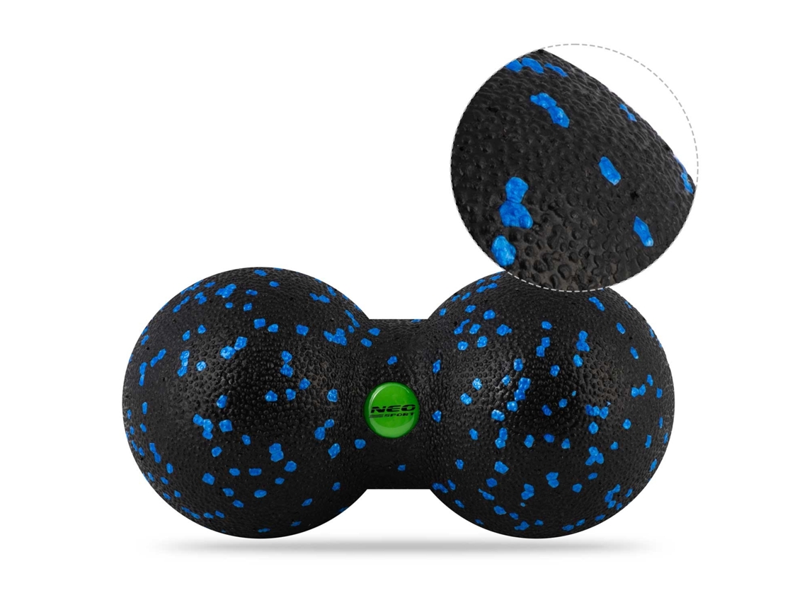 Bola Dupla De Massagem E Fitness Ns 966 Preta E Azul Neo Sport