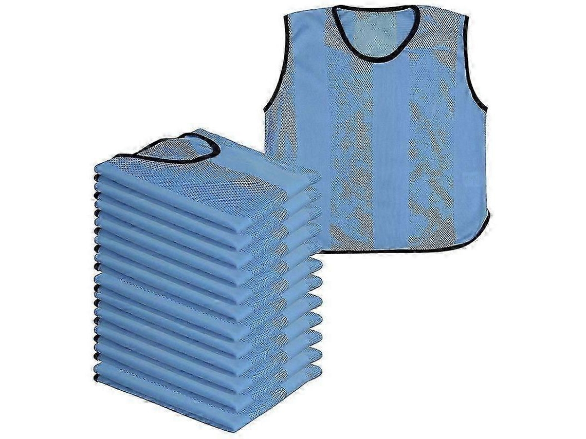 12 Pacotes De Avental De Malha Esportiva Para Futebol, Rugbi, Crianças/adultos (4-8 Anos) Azul Crianças (4-8 Anos) Azul