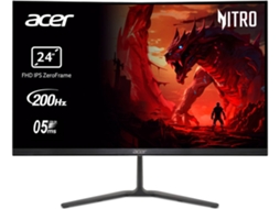 Monitor Gaming  ACER - KG240YX1 (Outlet Caixa Aberta - 23.8'' - Full HD - 200 Hz - 0.5 ms - HDR10 - Preto)