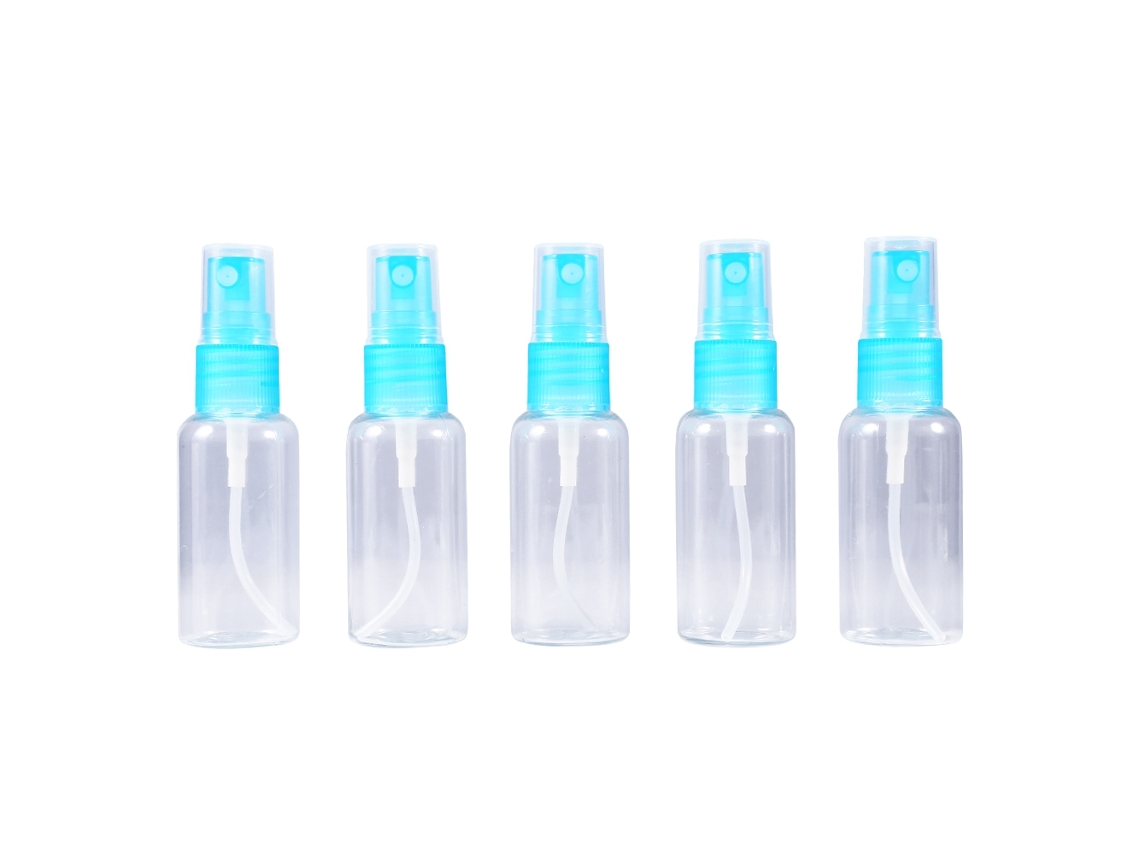 Conjunto De 5 Frascos De Spray Vazios 30ml Para Viagem Atomizador Hidratante Ferramenta Cosmética Portátil