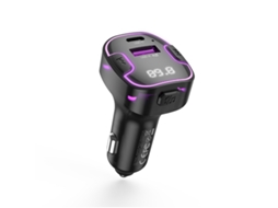Transmissor Fm Bluetooth Veicular, Carga Rápida, Mp3, Preto