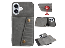 Capa Para Iphone 17 Em Couro Pu Com Função De Suporte E 4 Compartimentos Para Cartões.