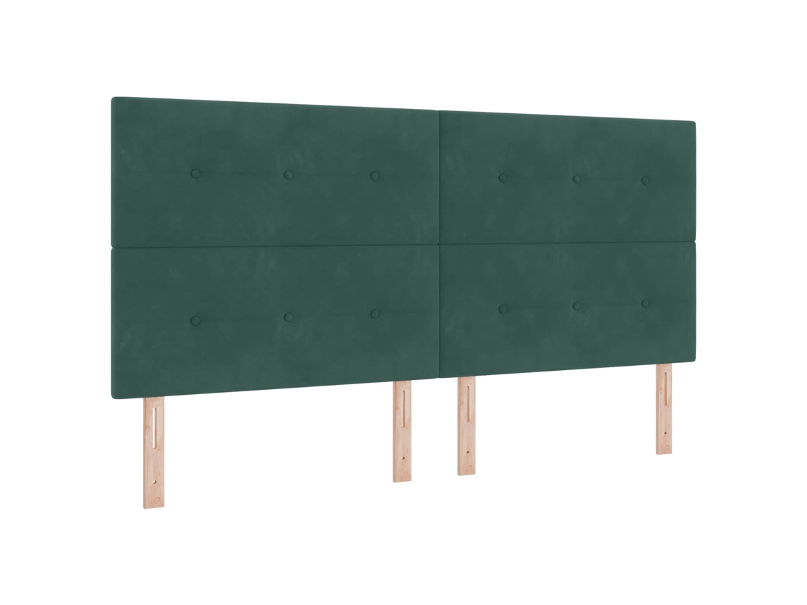 Cabeceira | Painel De Cama Led Com Luzes De Tira Led Verde 200 Cm Poliéster