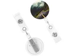 Suporte retrátil para crachá, carretéis de identificação reforçados, ideais para uso em estradas de montanha.