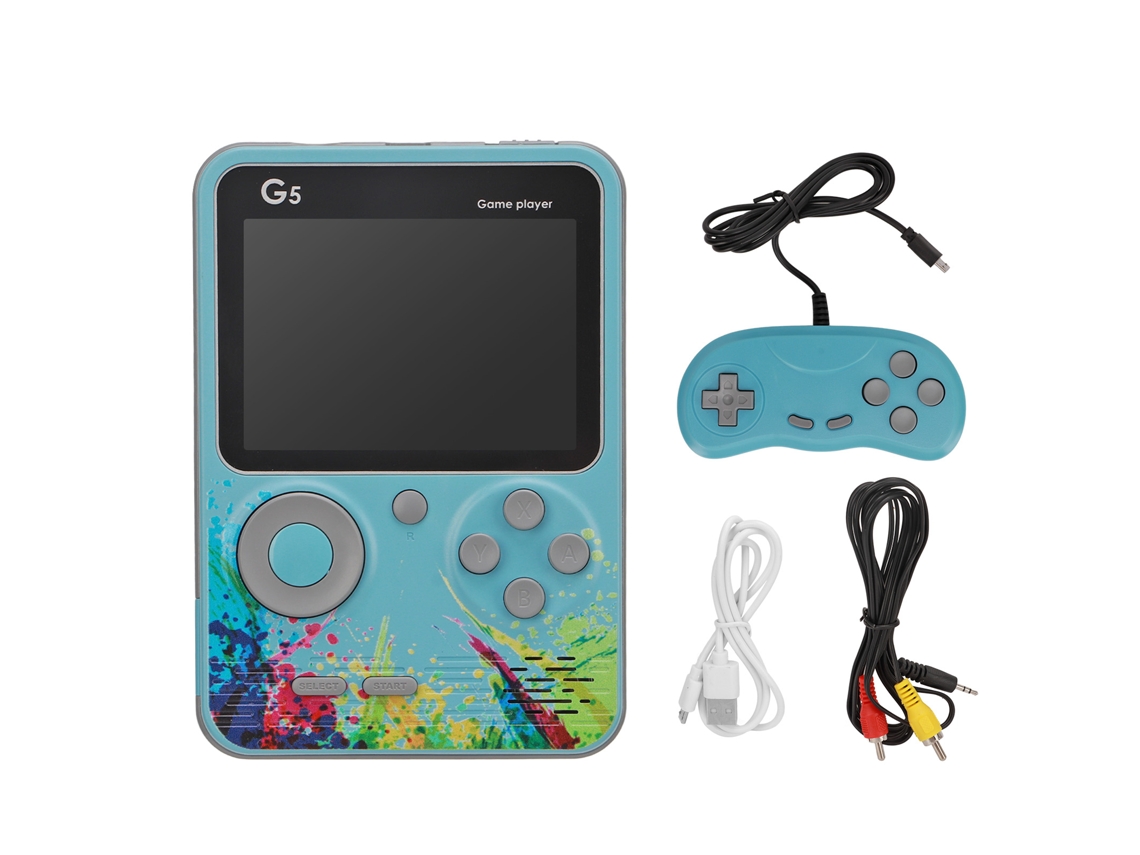 Mali console de Jogo Portátil Rechargeável com Tela Colorida 3.0 Polegadas Suporta Conexão com Tv para Crianças e Adultos