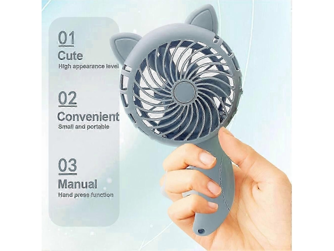 Ventilador Portátil De Mão 2025 Em 3 Cores, Pressão Manual, Mini Sem Bateria, Vent Ilador Doméstico Fofo, Ventil