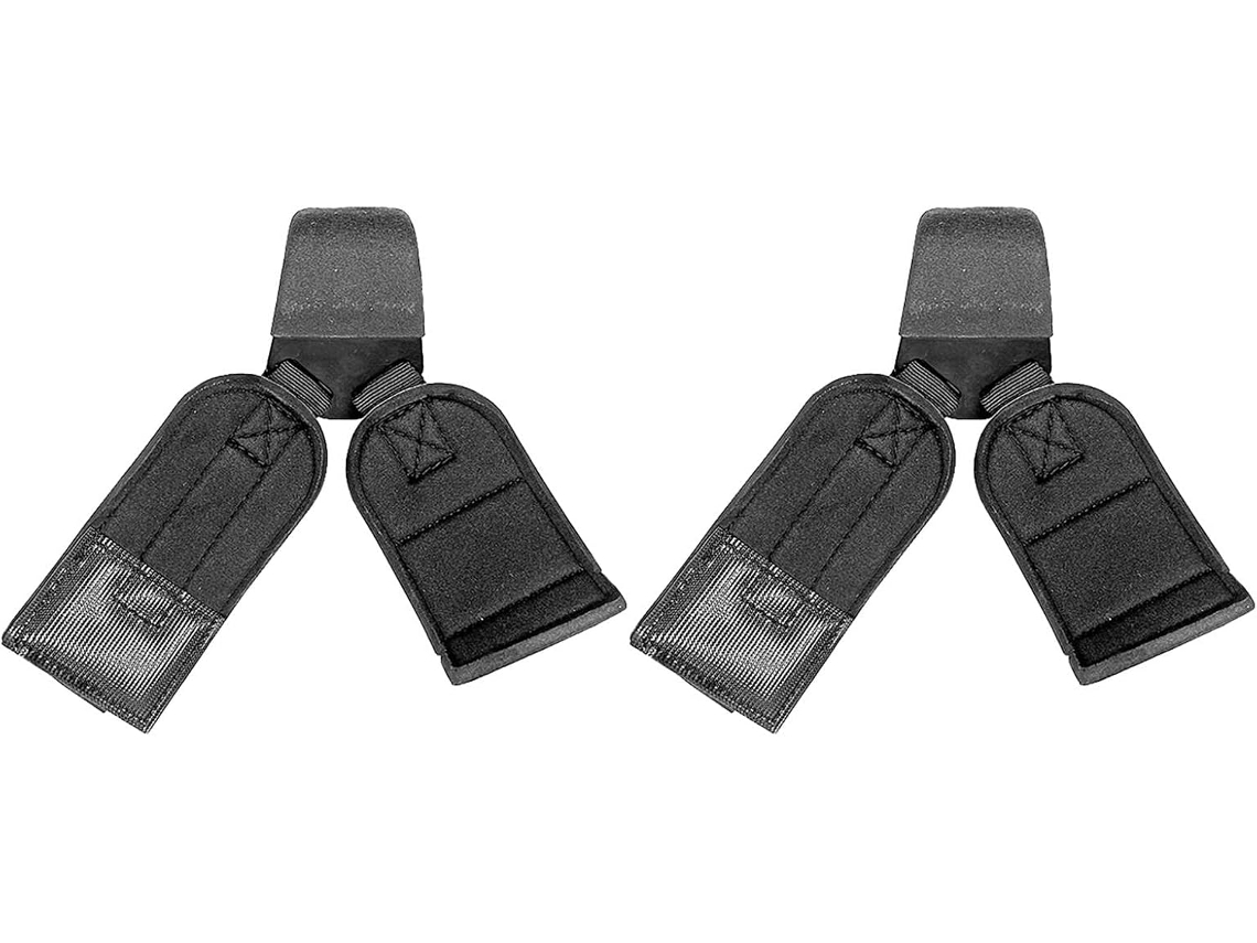 Conjunto De 2 Ganchos Para Levantamento Peso Com Faixas Pulso Acolchoadas E Envolventes Tiras Metal Duráveis, Adequados