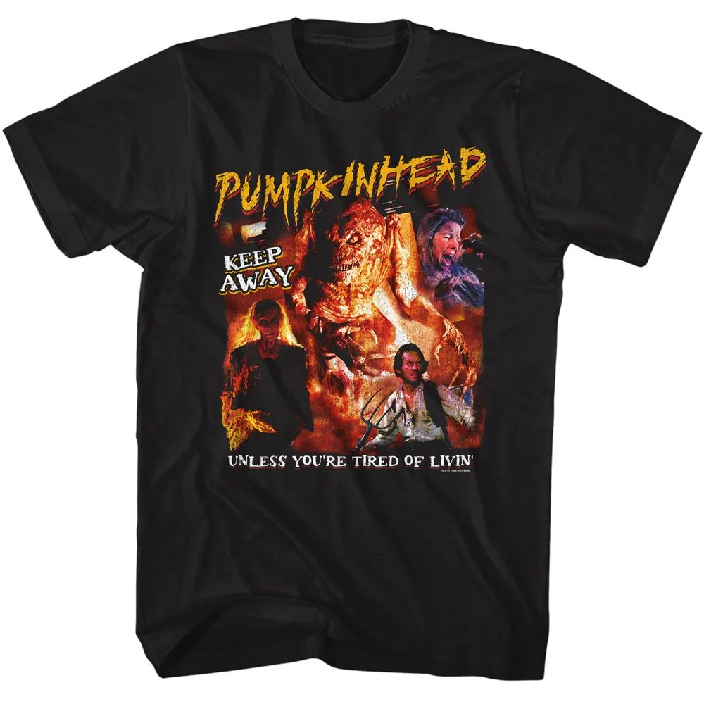 Rockinstone Pumpkinhead Movie Collage Black Adult T-shirt Size:m