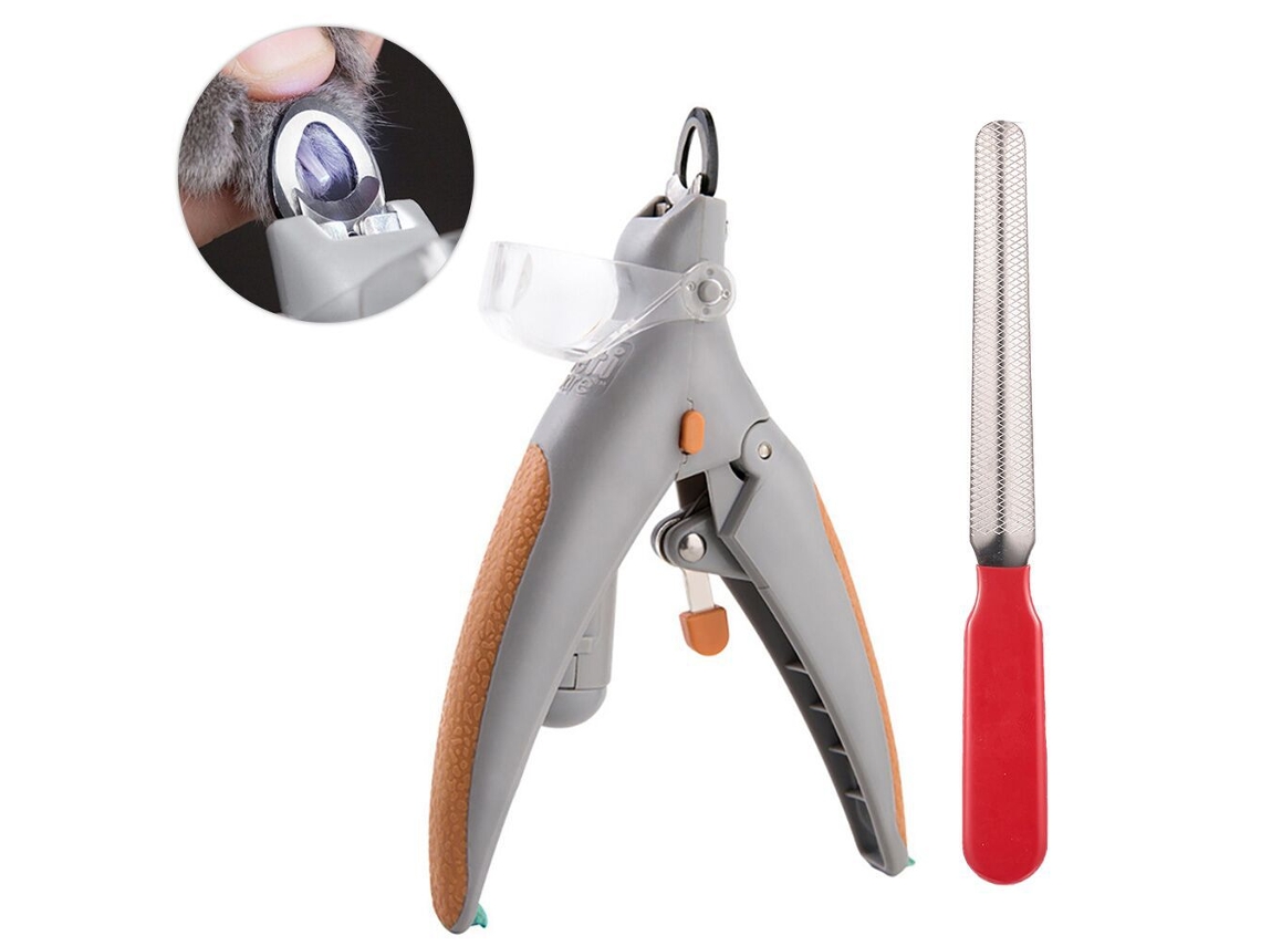 Cortador de unhas LED para animais de estimação