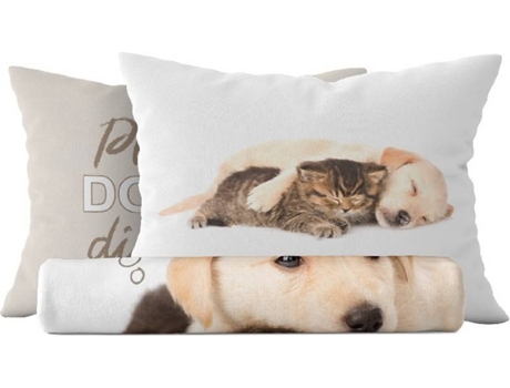 Conjunto Capa de Edredão  Puppy Duplo (Multicor - Algodão - 250x200 cm)