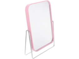 Espelho De Mesa Giratório Para Mulheres, Com Suporte De Ferro E Lente De Polipropileno. Design Elegante.
