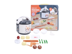 Primerox brinquedo de Arroziera para Crianças com Voz Simulada Conjunto de Ferramentas de Cozinha Cinza