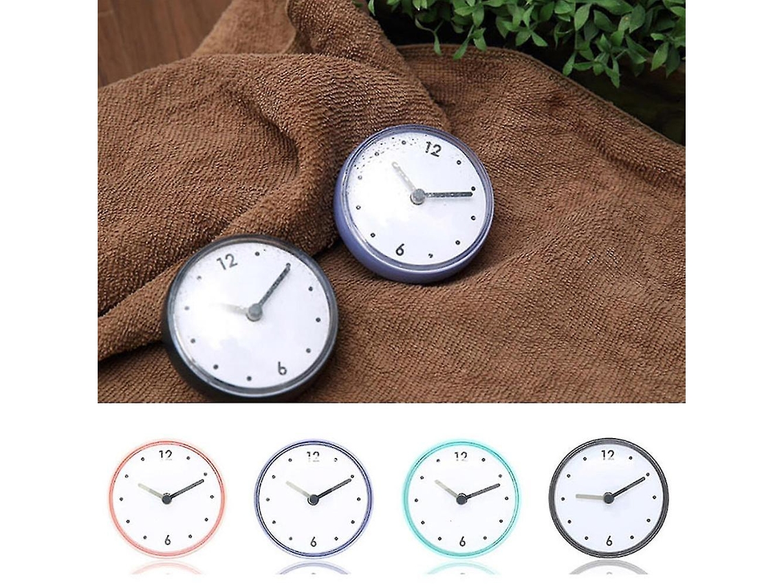Bathroom Kitchen Waterproof Suction Cup Wall Clock Decor Shower Timer Decorpink