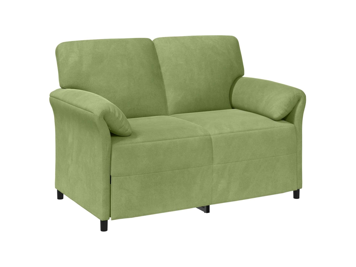 Sofá para 2 Pessoas Verde Claro 138 X 83 X 95 Cm Veludo SYFAX