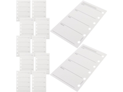 Inserções Papel A7 120gsm 200 Peças Recharge Agenda Hebdomadaire 6 Trous 4,7x3,1 Bolsas Para Organização