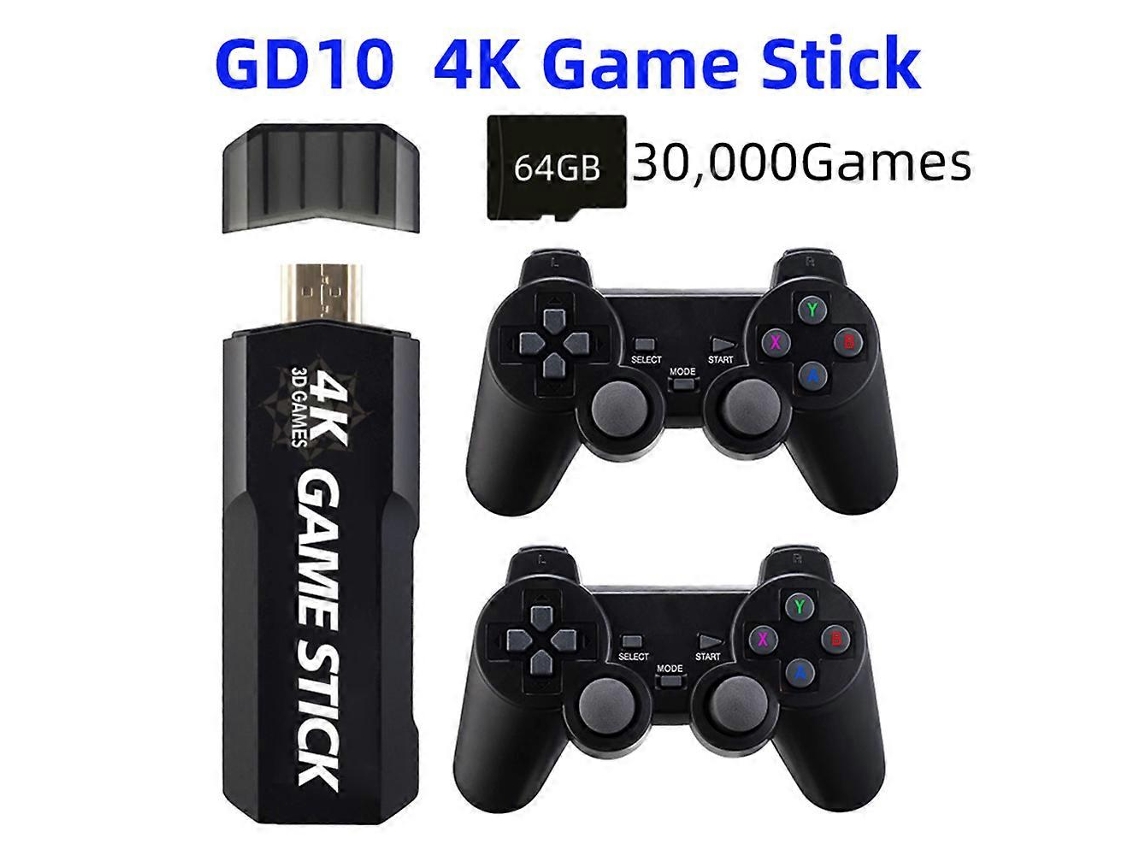 Console De Videogame Retrô Gd10 Com 40.000 Jogos Integrados, 128 Gb, Controle Sem Fio De 2,4 Ghz, Hd, 4k, Beyamis Ly Ebike