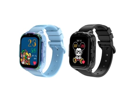 Smartwatch PETHUEL 4G Gps Chamada de Vídeo Alerta Sos Função de Alarme de Área Monitoramento Do Histórico de Deslocamento Dh20 Azulpreto