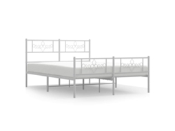 Bed Frame, Bed Frames Vidaxl Branco Aço (135 X 190 Cm)