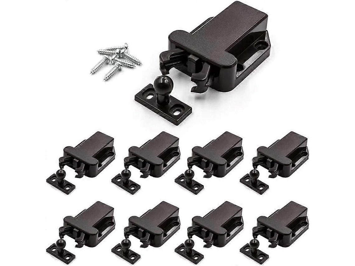 8 Travas De Pressão Com Mola, Para Gavetas E Armários, Com Fechamento Automático