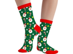 Meias de Natal do Papai Noel em números de 22 a 48