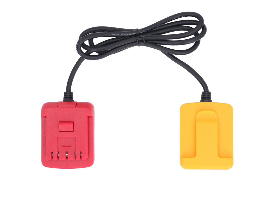 Adaptador de bateria de íon de lítio para ferramentas elétricas DCB201, cabo extensor redutor de peso para a série Bat618