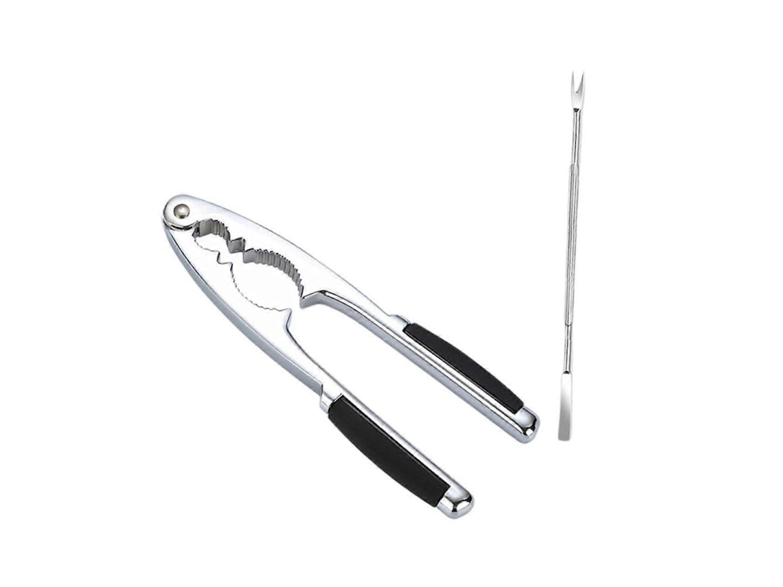 Conjunto De 2 Quebra-nozes E Quebra-pernas De Caranguejo Resistentes Em Aço Inoxidável Para Nozes, Pecãs E Frutos Do Mar