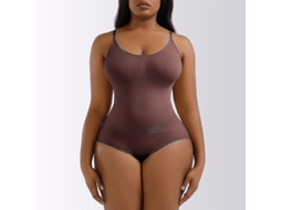 2026 heyshape Body de Compresión para Mulher com Fecho Sem Costuras Cor Preta, Pele e Marrom