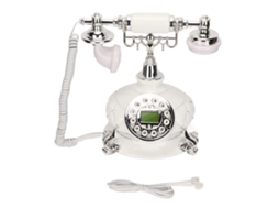 Telefone Fixo Retrô Prateado EOOCOO