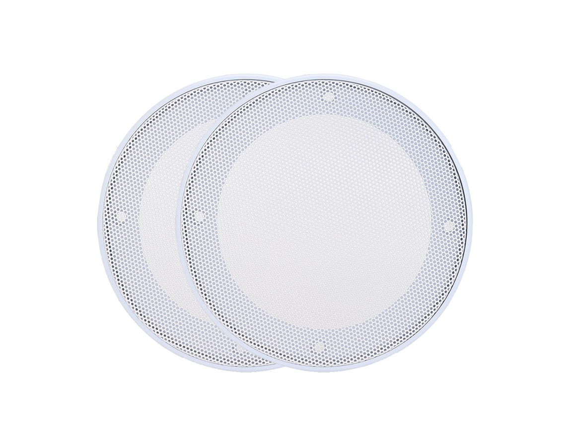 2pcs Capa Protettiva Para Alto-falante 4 Polegadas Decorativa Carro Branco Branco