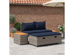 Vidaxl Conjunto De Sofás Para Exterior 4 -seater 4 Unid. Retangular