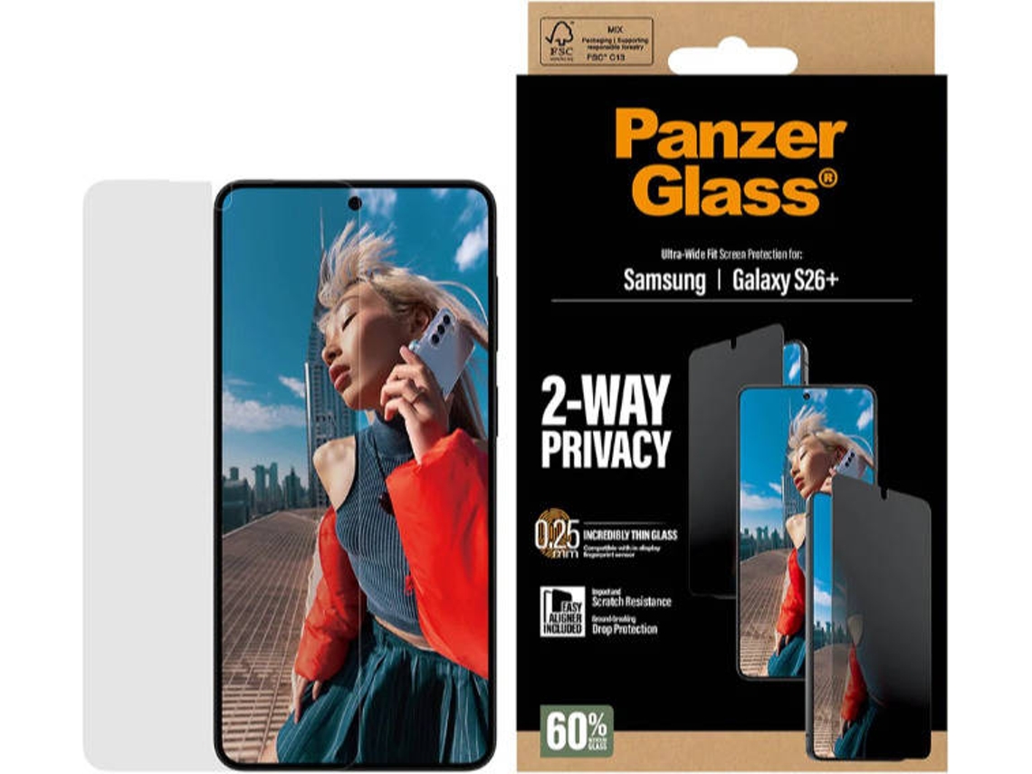 Pelicula de Vidro PANZERGLASS Samsung, Galaxy S26+