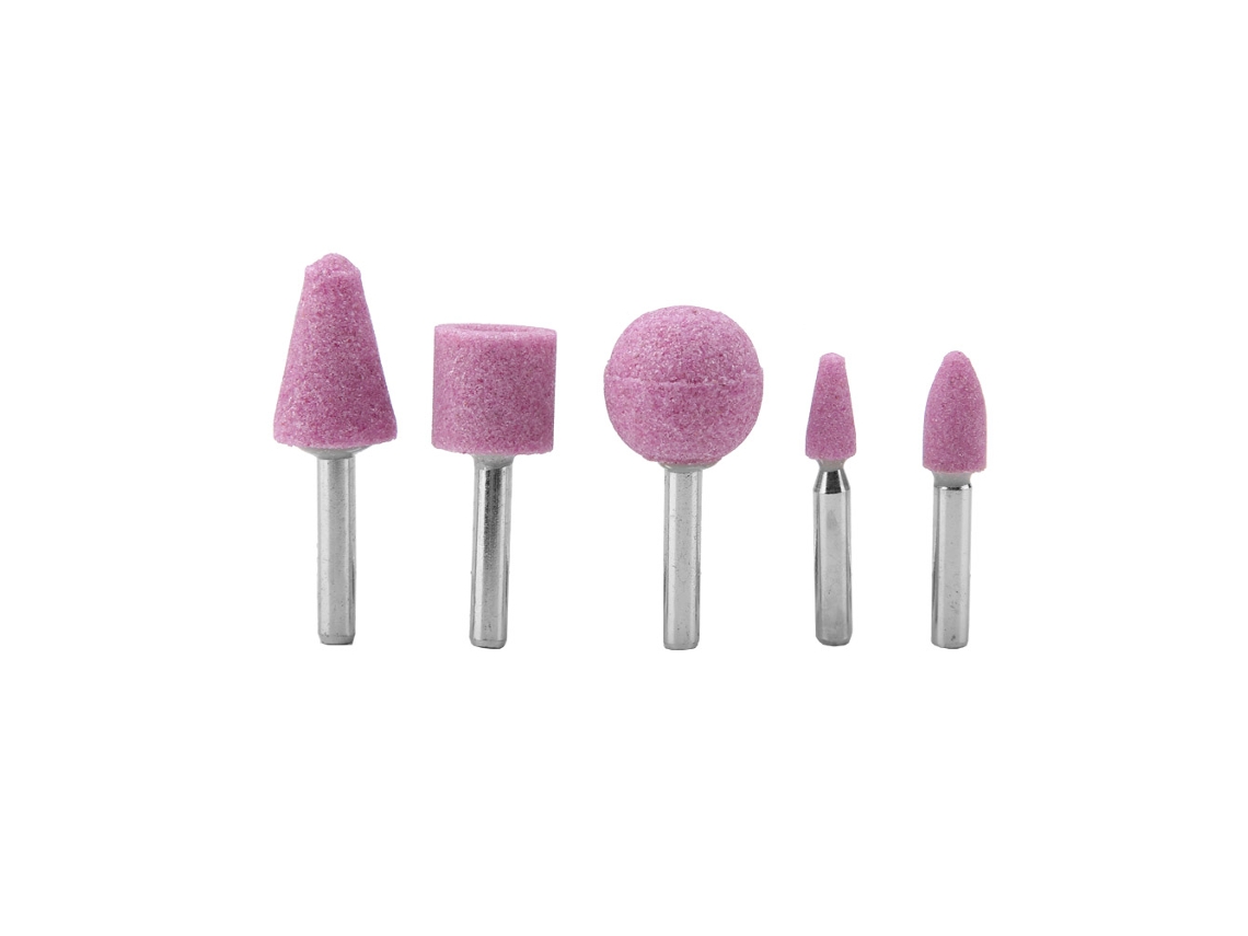 5pcs Kit De Ferramentas Rotativas De Lixamento E Polimento Cabeça De Esmerilhamento Elétrico Acessórios 6mm