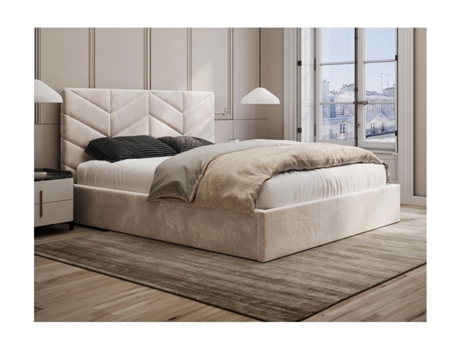 Estrado Cofre Justani VENTE-UNIQUE Bege (160x200cm)