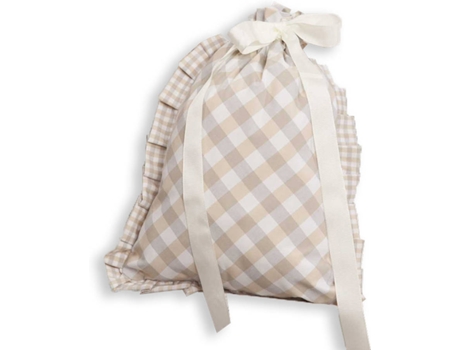 Saco ORIGINALBABY Quadrados Beige (26 x 2 x 24 cm)